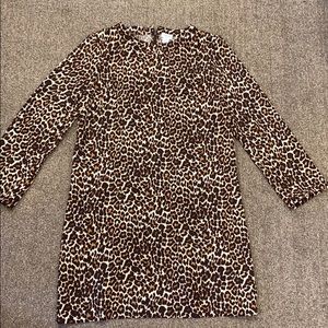 Jcrew leopard work dress size 12